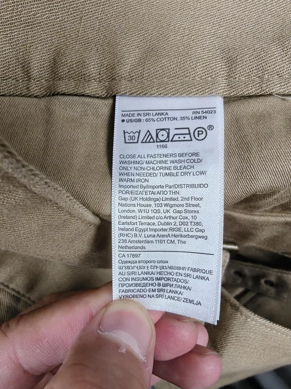 Banana Republic Pants Womens 8 Beige Cargo Straight Leg Twill Belted Pockets